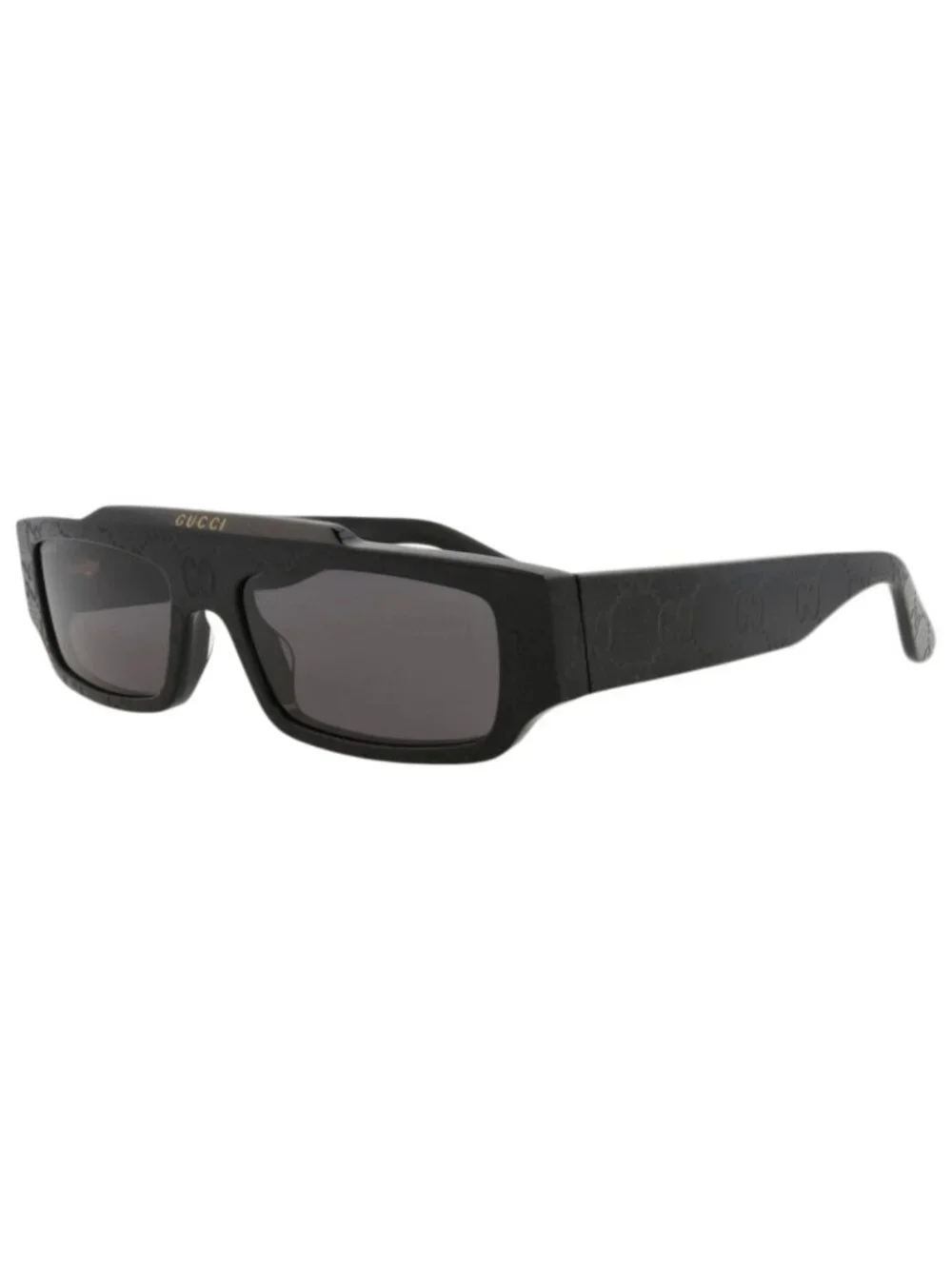 New Gucci Women's Sunglasses Square Rectangle Recycled Acetate Frame Mens Black